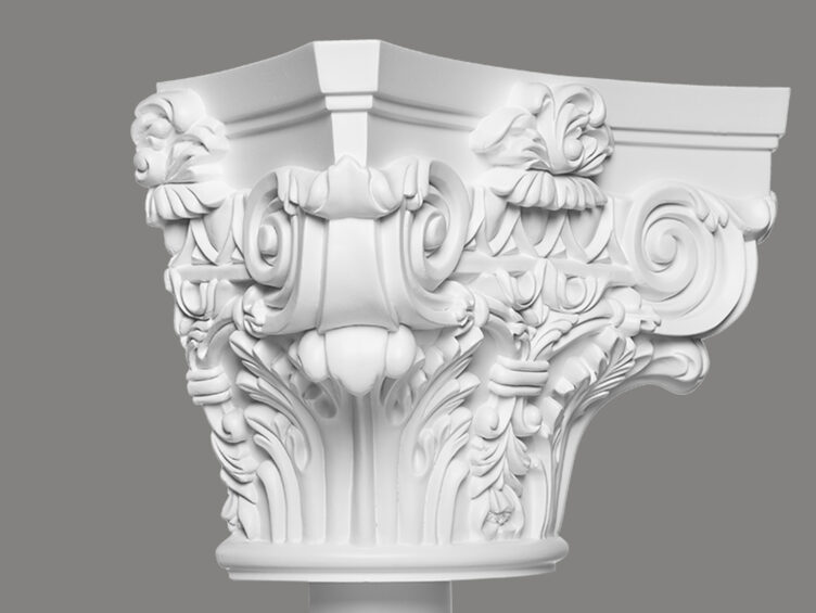Capitel decorativ c1000-2h, pentru semicoloanele c3000h si c4000h, 29 x 20.7 x 14.5 cm, mardom decor 